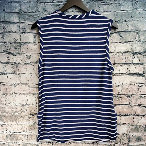 Hye Park and Lune | Navy Striped Dylan Tank Top - Picture 6 of 8